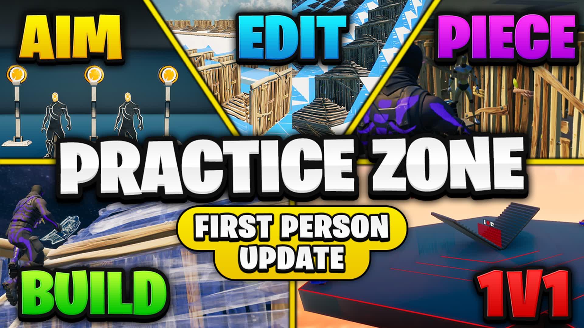 PRACTICE ZONE 📝EDIT 🎯AIM 🧩PIECE & 1V1