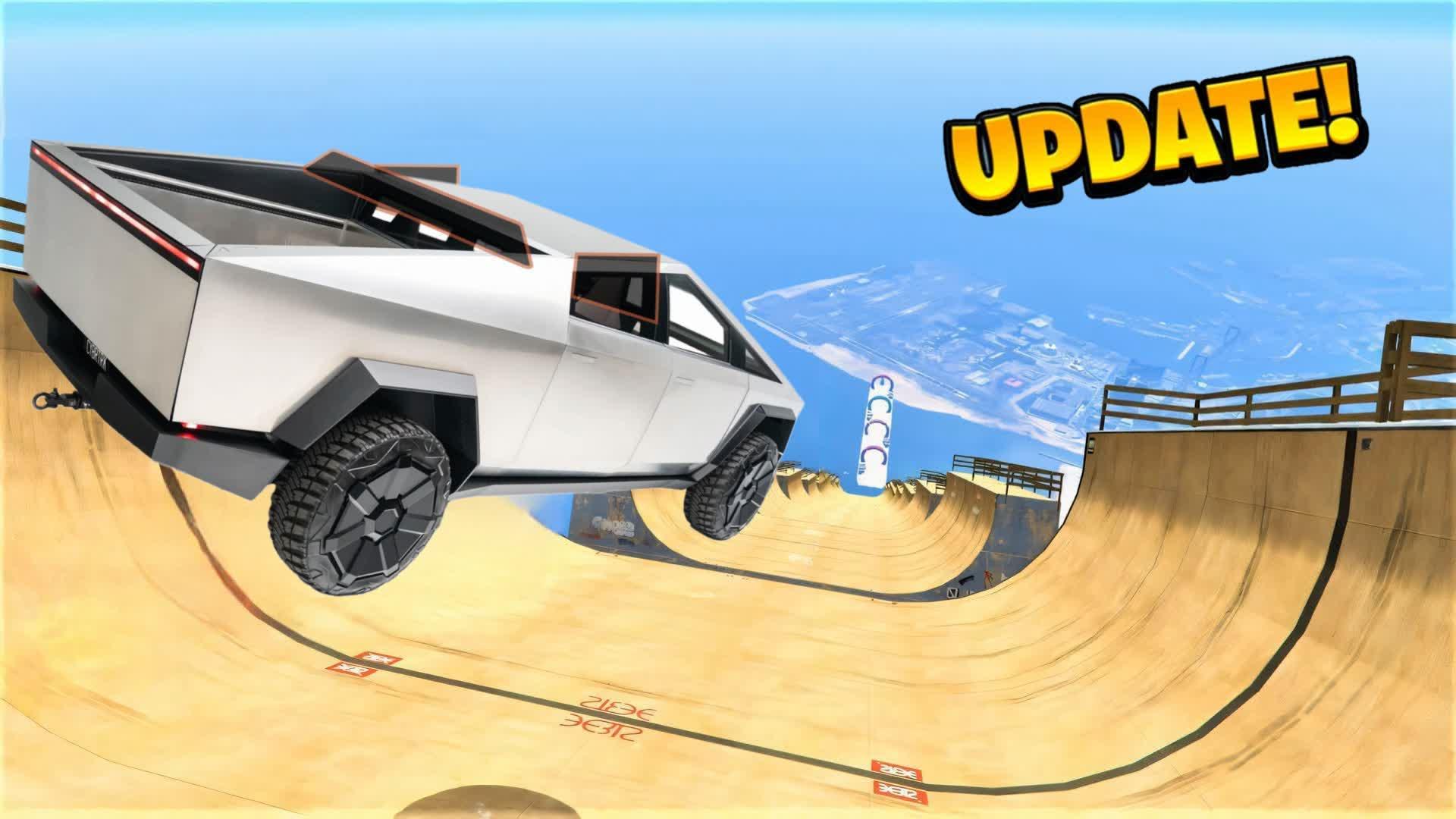 🚗 CYBERTRUCK 🔧 MEGA RAMP CAR GAMES🕹️X