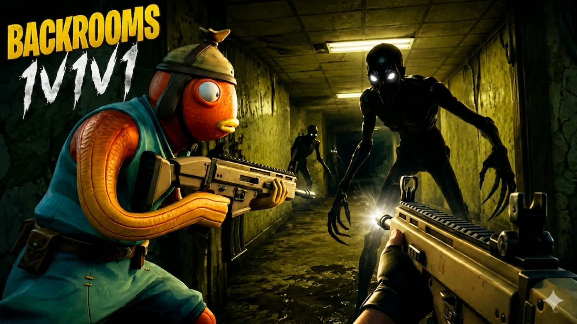 BACKROOMS 1V1V1 👁️ FIRST PERSON