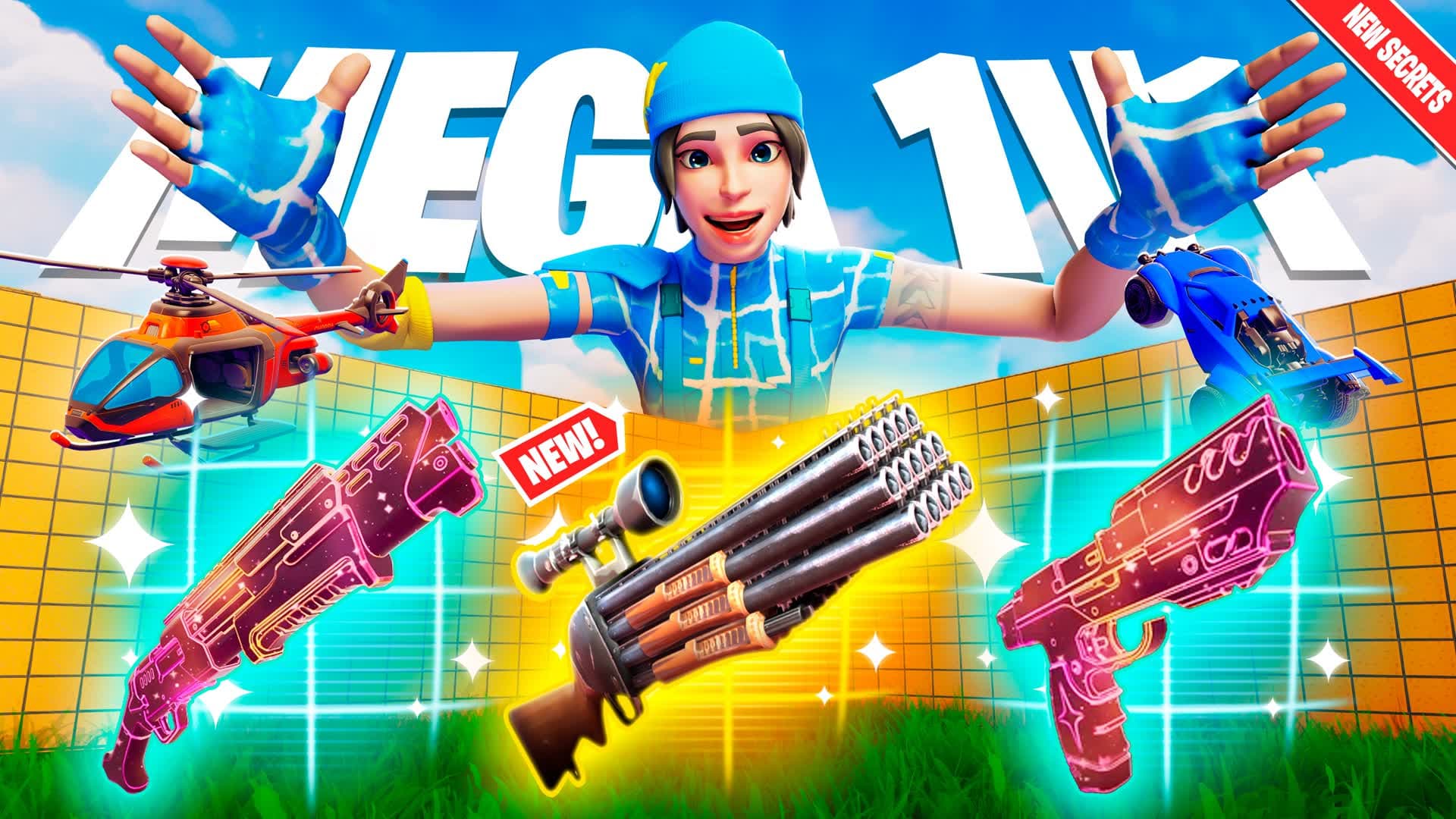 MEGA ALL GUNS & VEHICLES 1V1 - FFA
