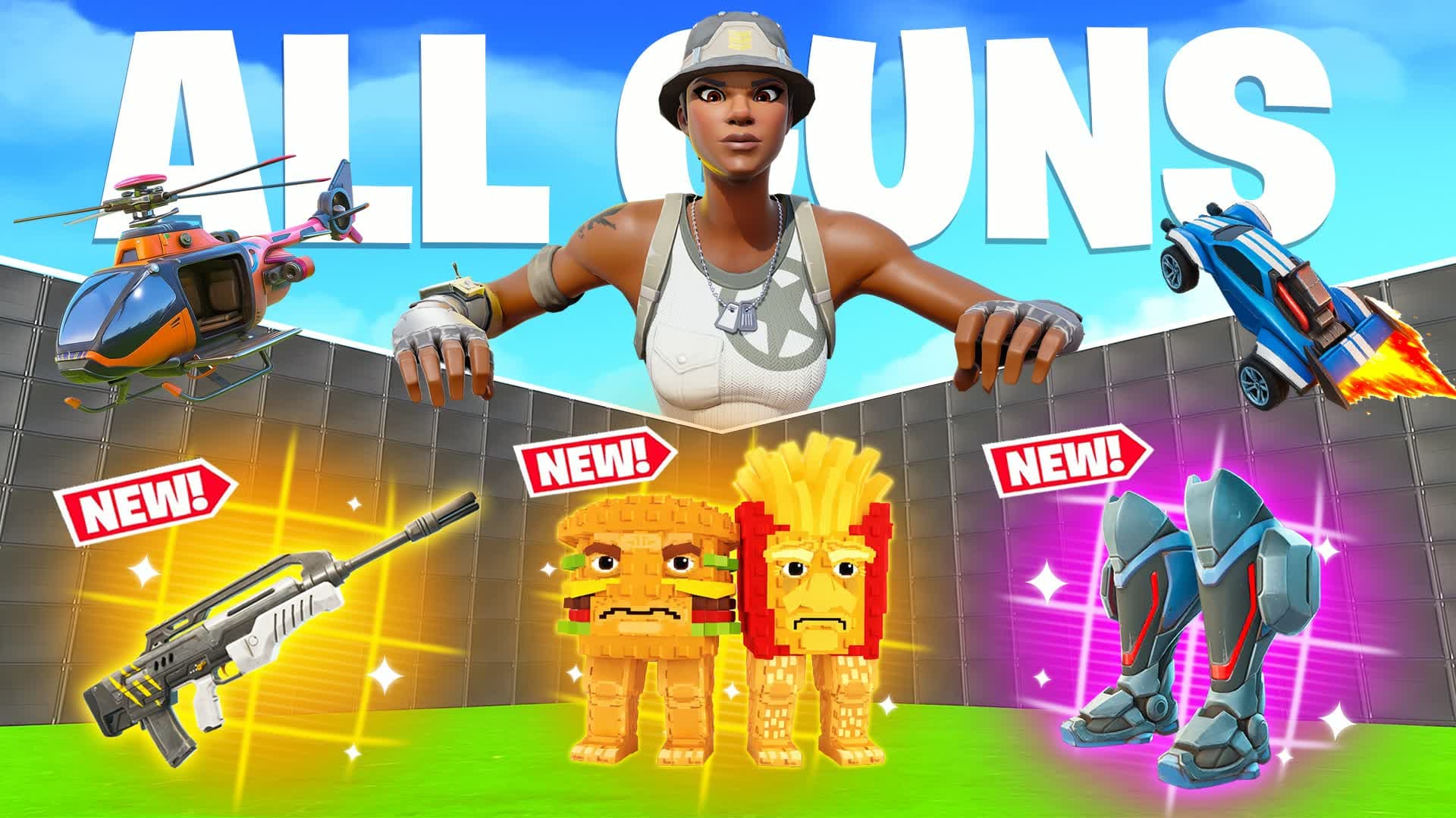 ULTIMATE 1V1 - ALL GUNS FFA HEXO