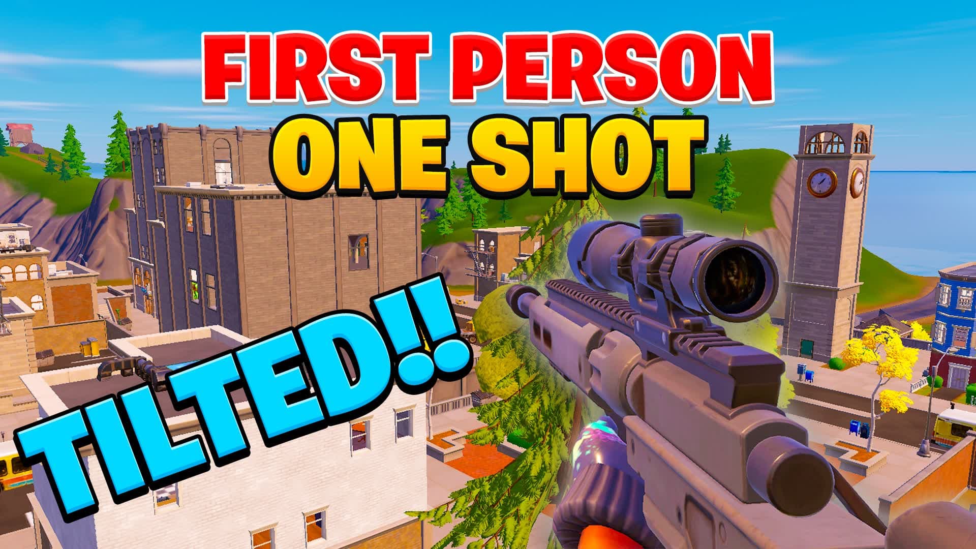 FIRST PERSON 🎯 SNIPER ONE SHOT TILTED