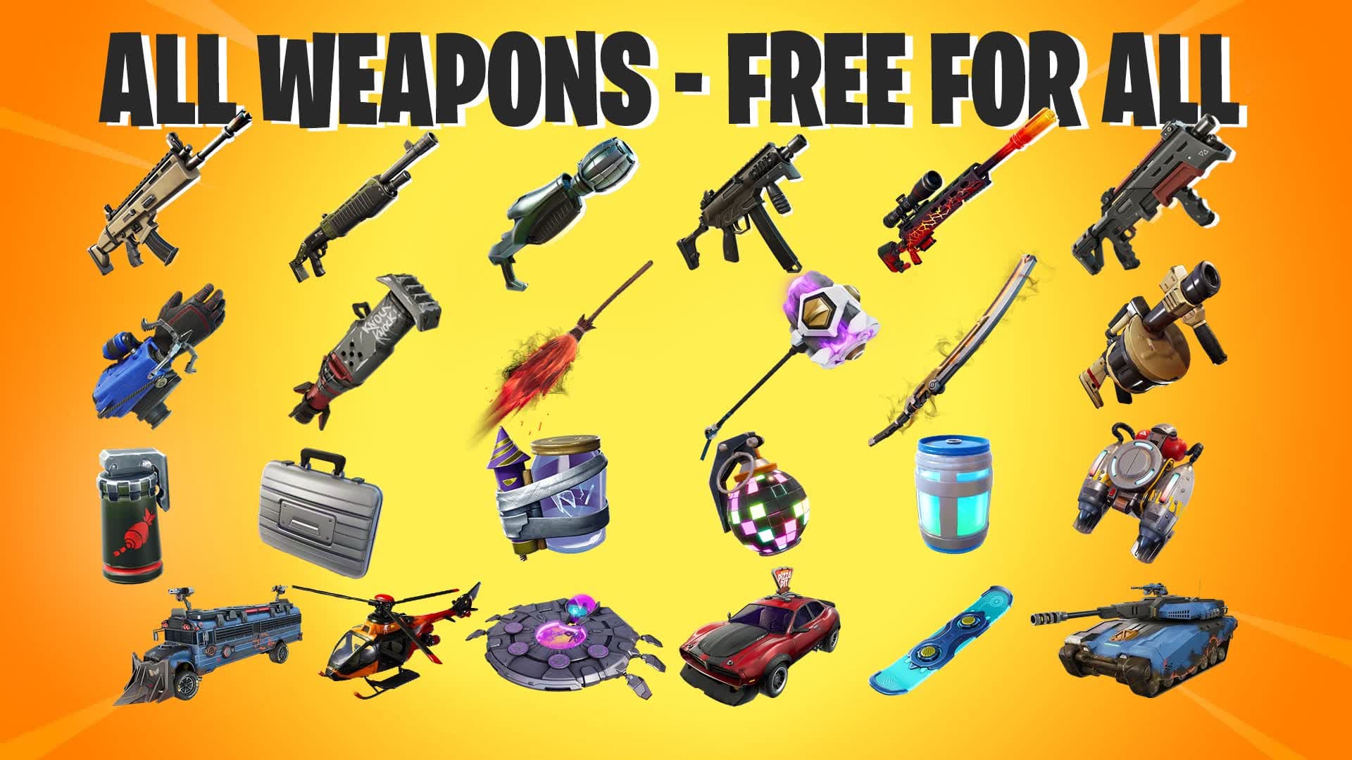 FREE FOR ALL WEAPONS