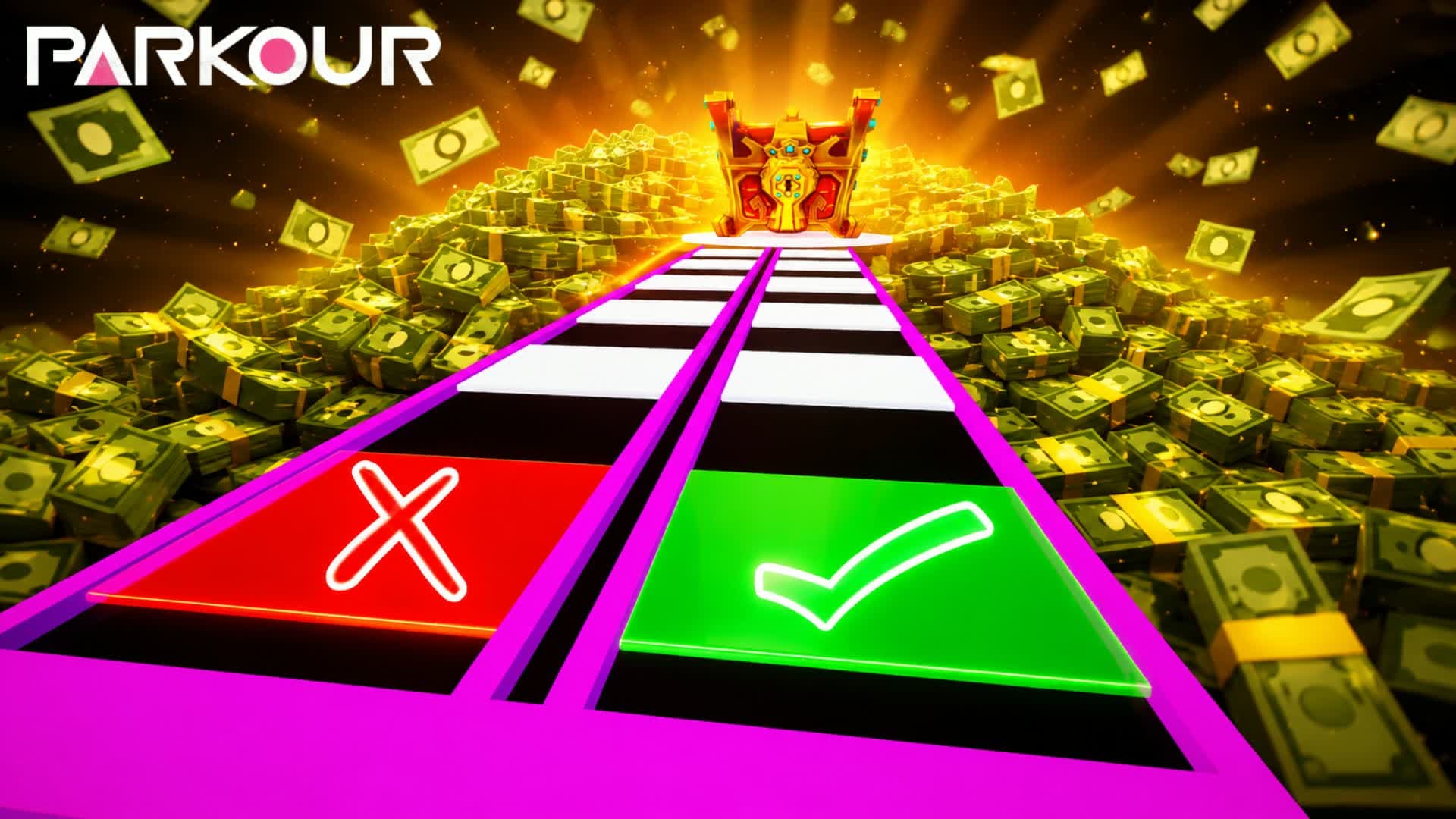 GLASS BRIDGE ⭐- SQUID GAME PARKOUR