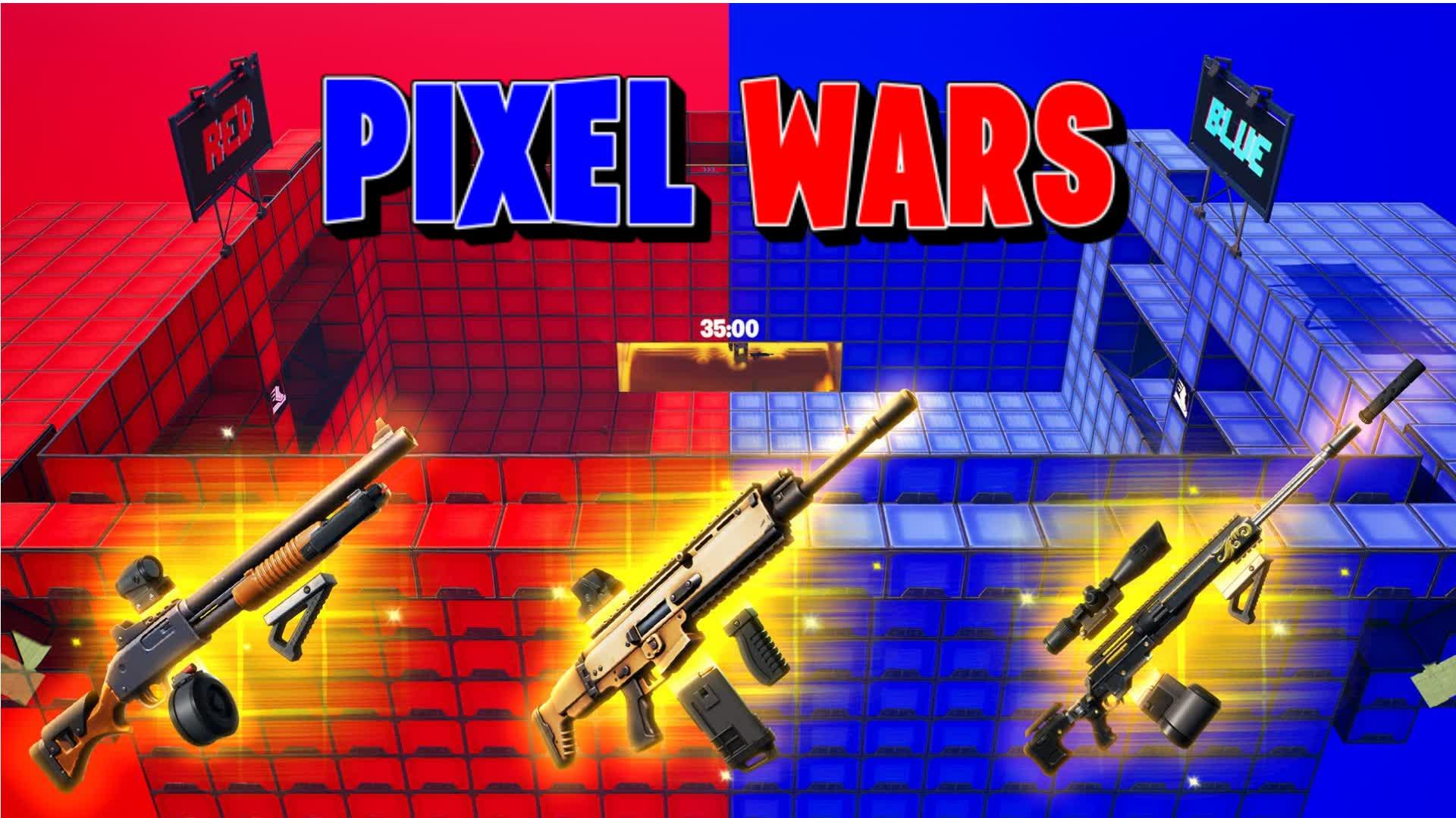 Pixel Wars RED VS BLUE 🔴🔵