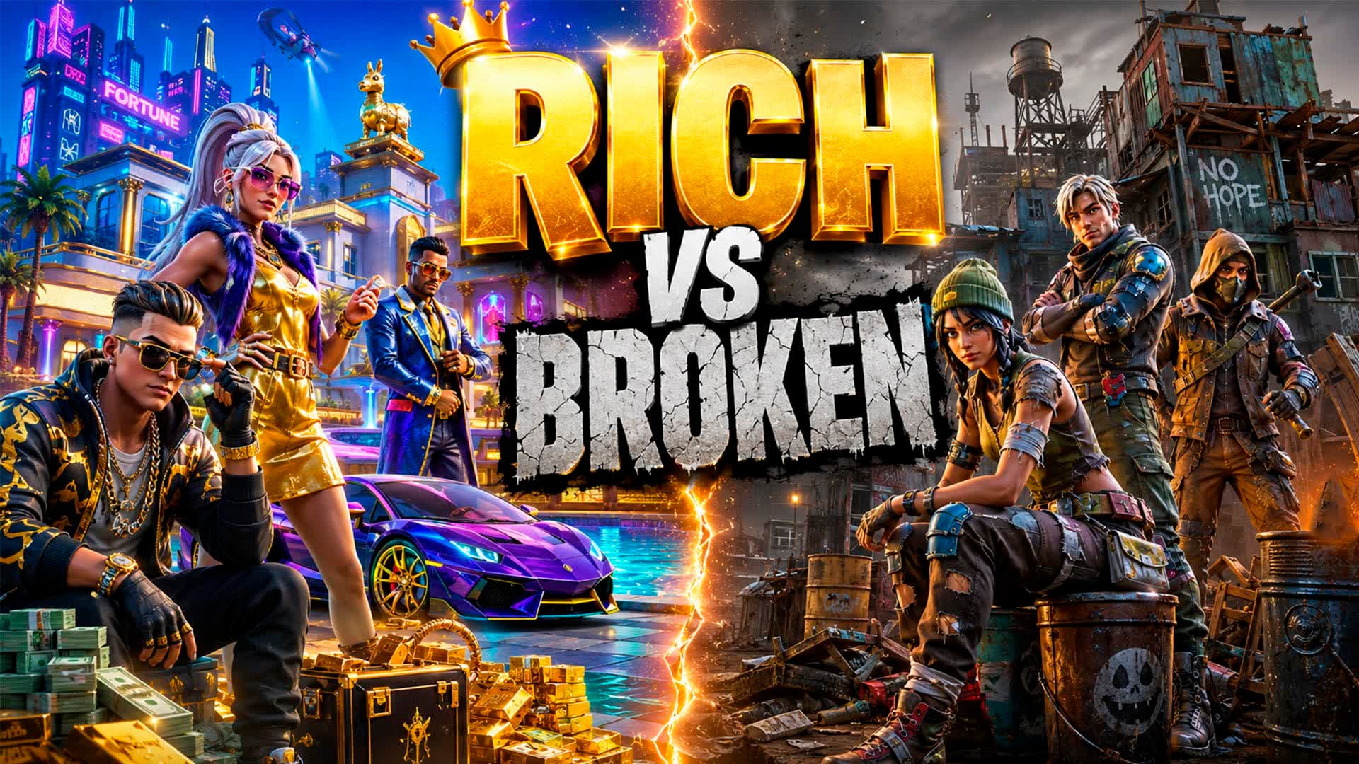 RICH vs BROKEN 🤑😭 RICOS vs POBRES