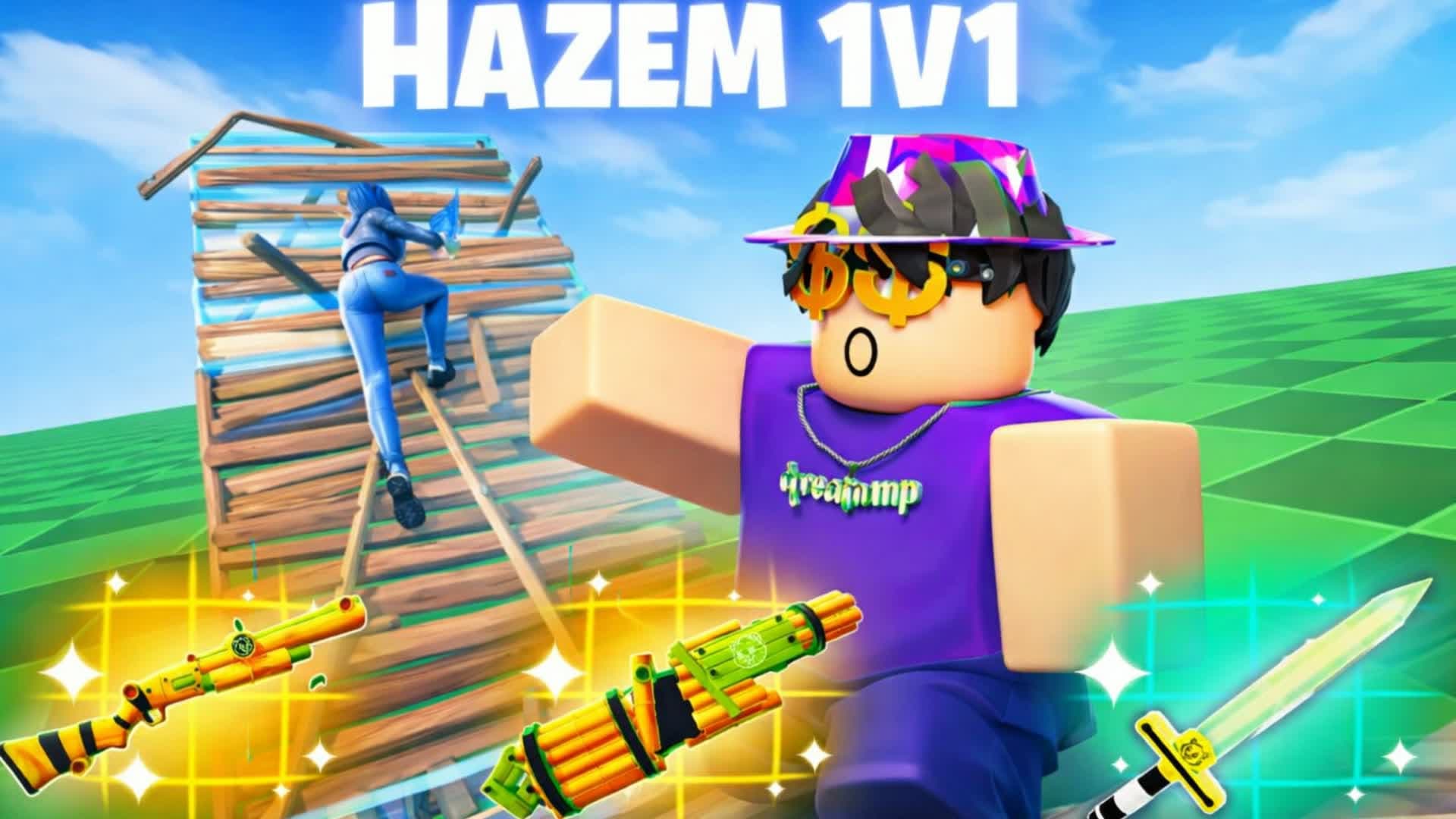 💸HAZEM 1V1 BUILD FIGHTS💸