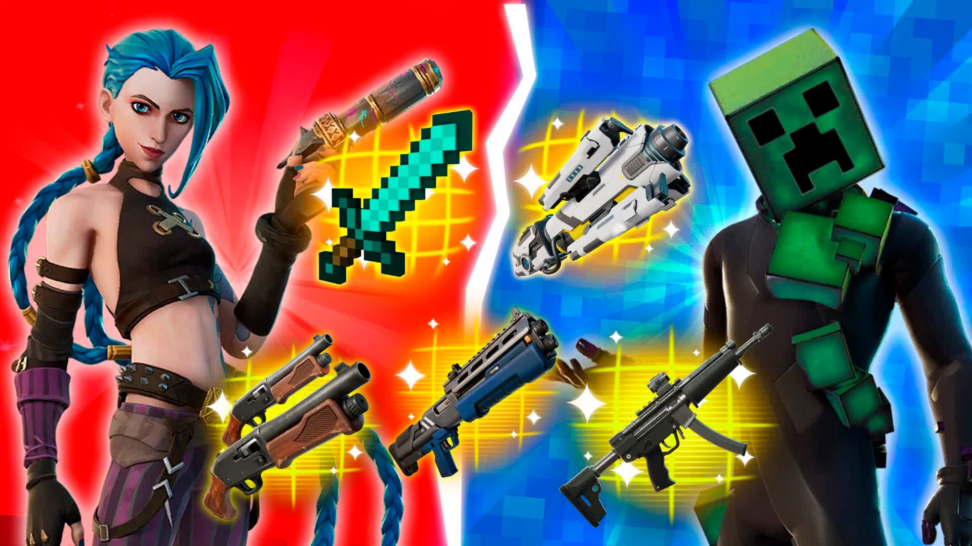 BLOCKS Red VS Blue 🔵🔴Nether vs World