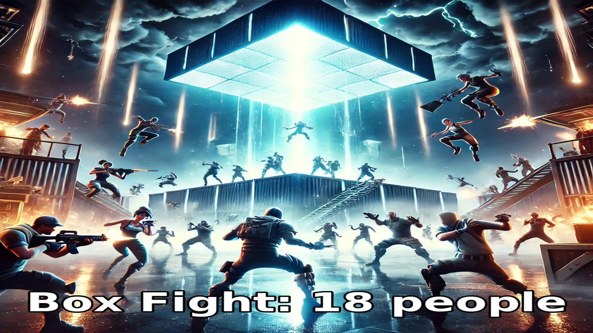 Box Fight: 18 people