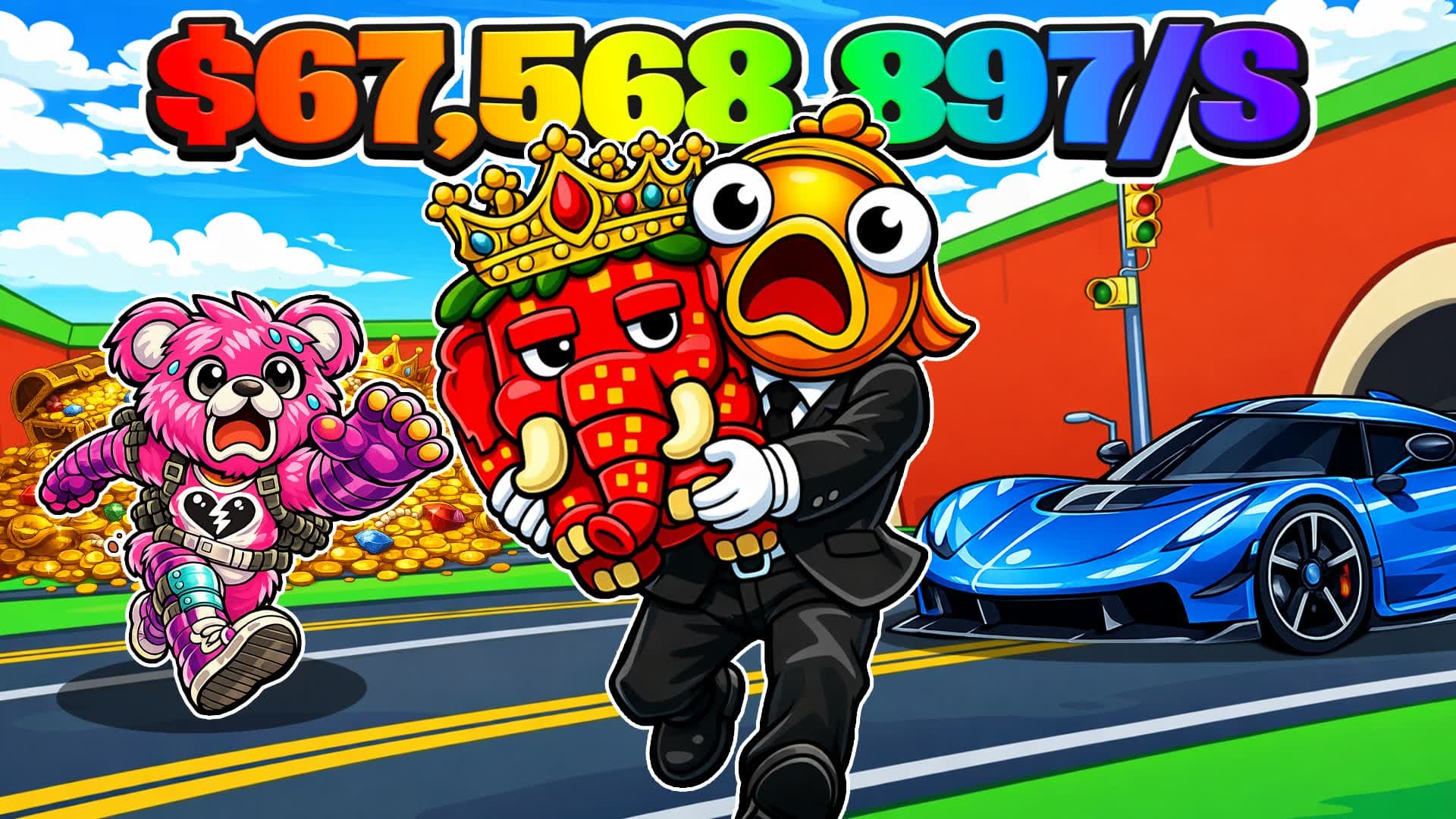 Escape Traffic For Brainrots