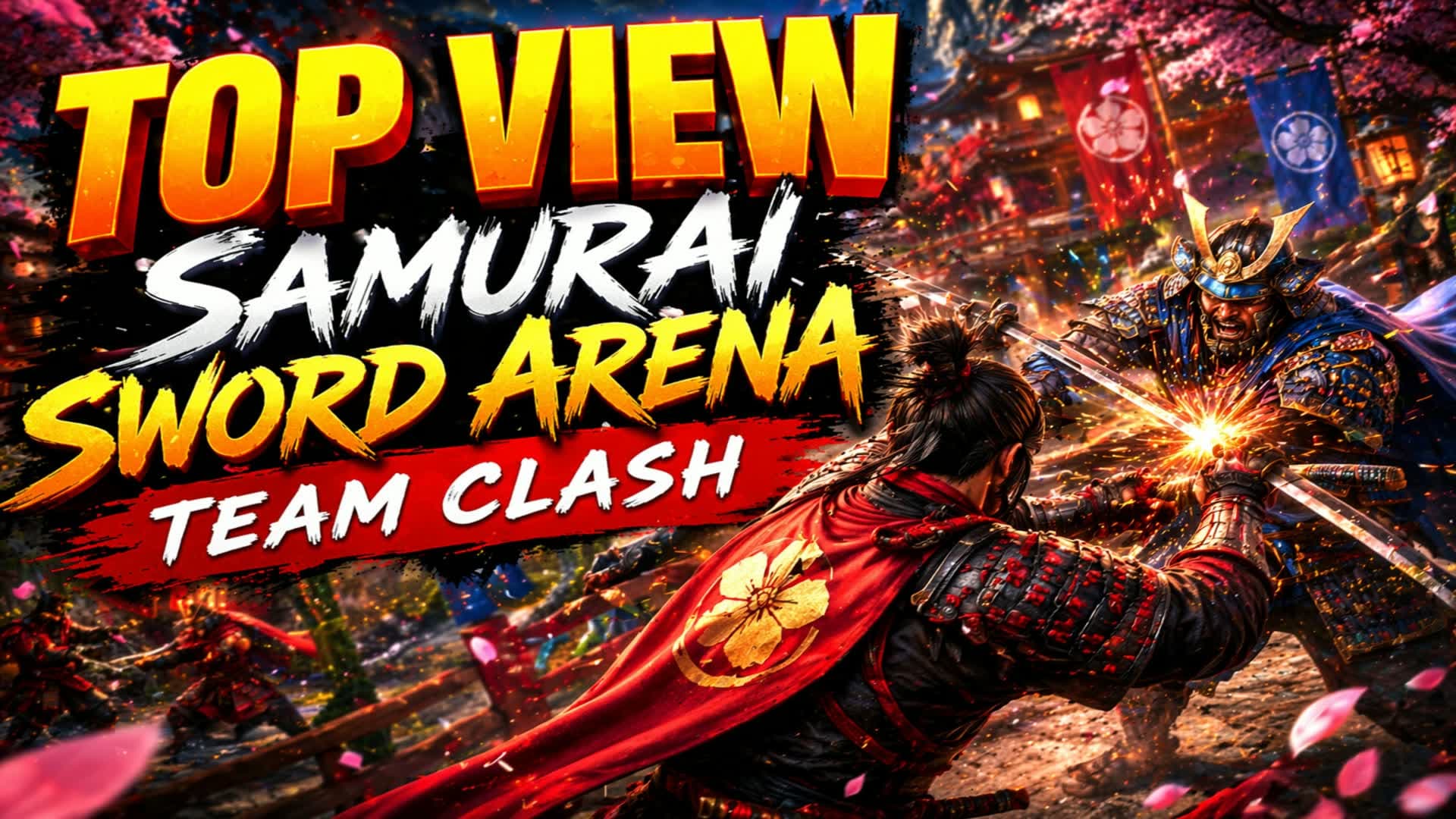 Top View Samurai Sword Arena: Team Clash