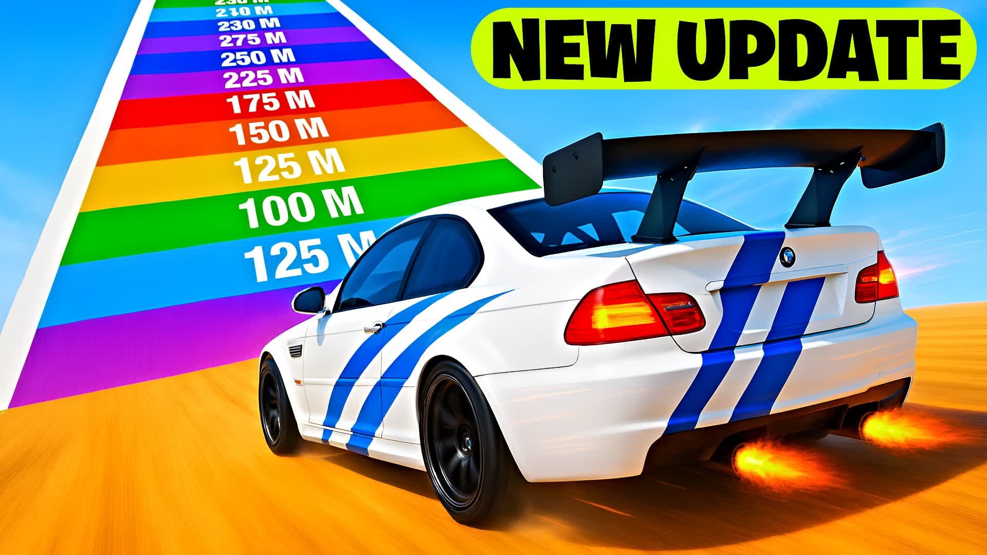 MEGA RAMP JUMP 🚀PARKOUR 🚗 CAR DEATHRUN