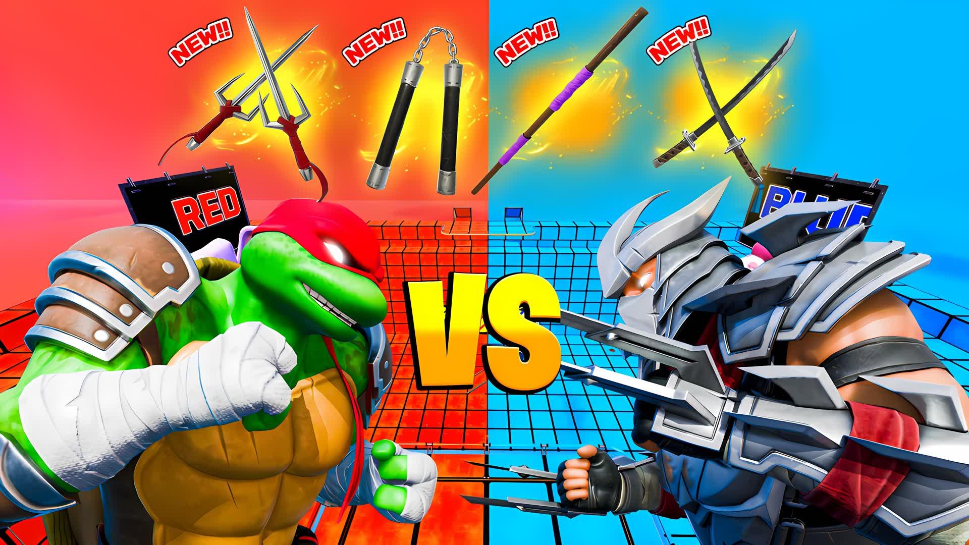 🔵 TMNT RED VS BLUE 🔴