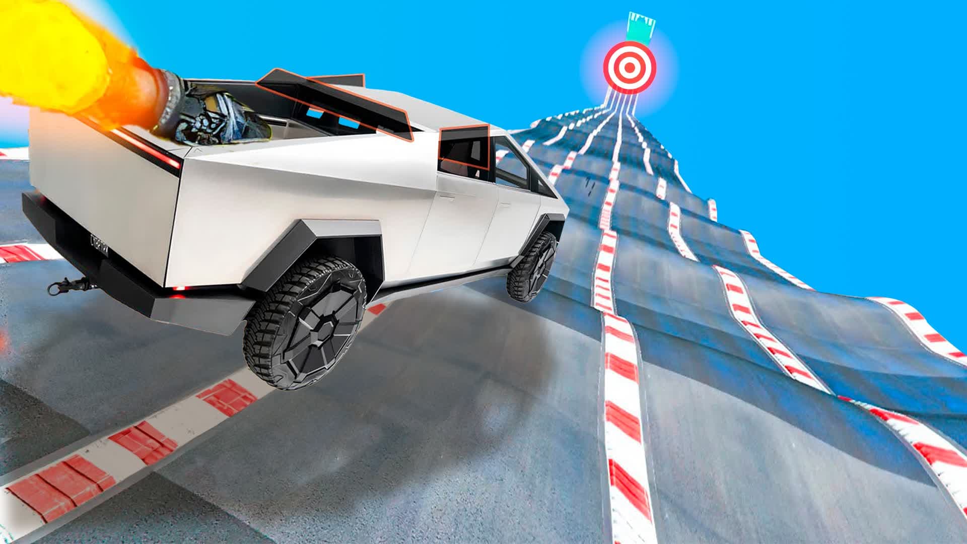 REMIX CYBERTRUCK MEGA RAMP🏁🏆