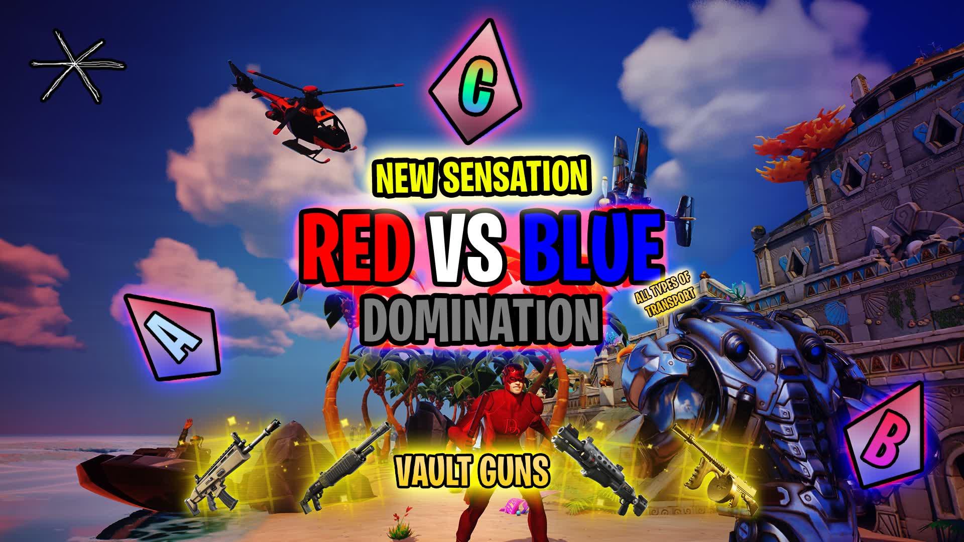 NEW SENSATION RED VS BLUE DOMINATION🔴🔵