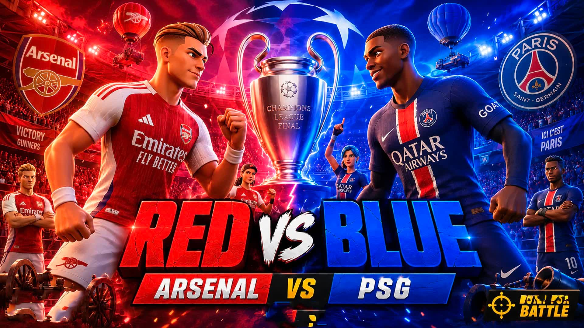 RED ARSENAL vs PSG BLUE FINAL CHAMPIONS