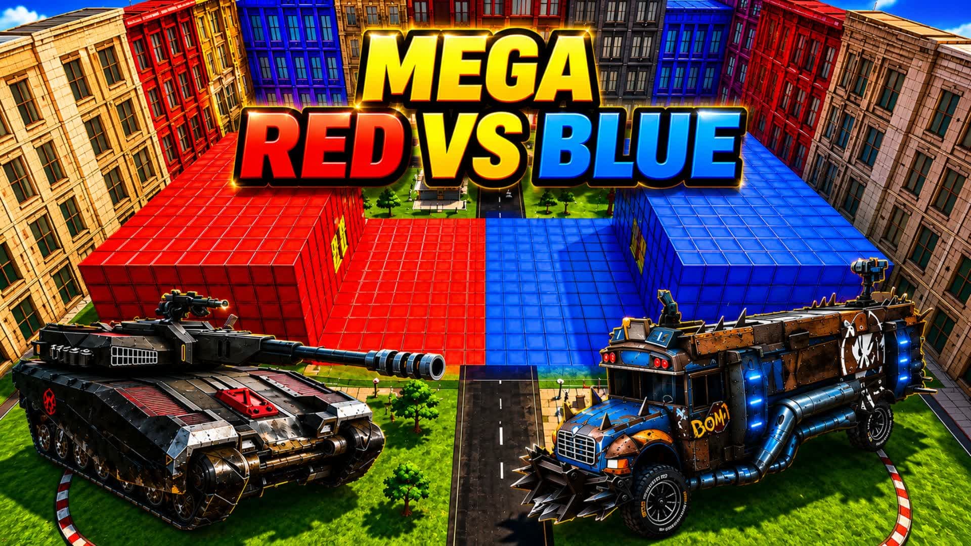 MEGA MENT🔴RED VS BLUE🔵