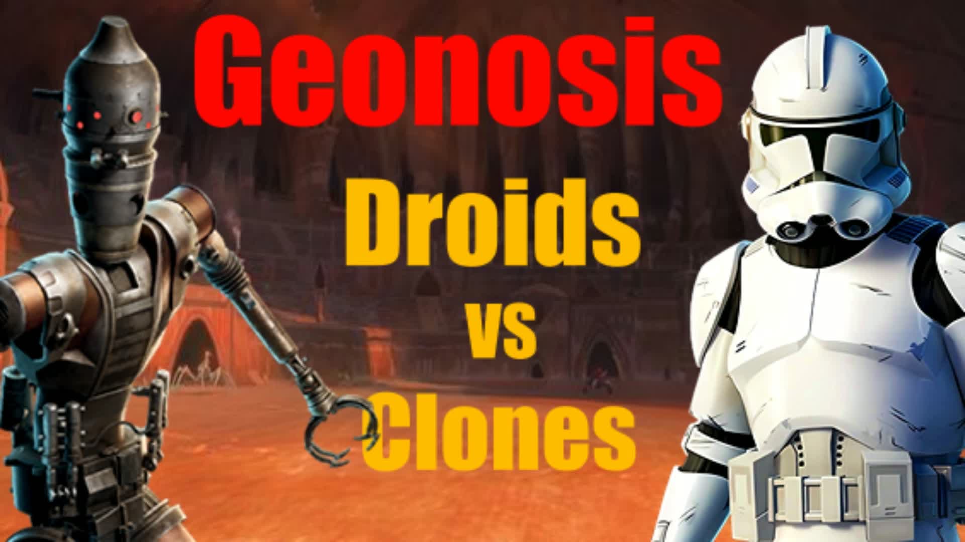 Geonosis Droids vs Clones