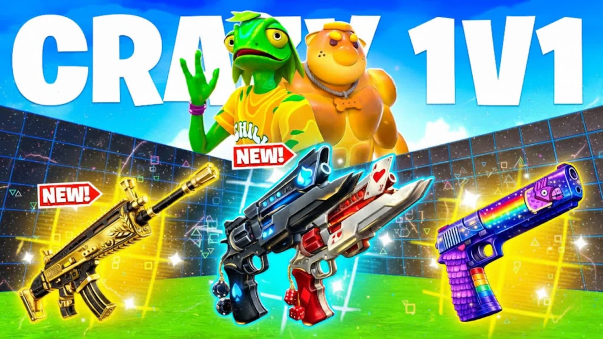 HOZZY CRAZY 1V1 FFA - ALL GUNS & RIDES