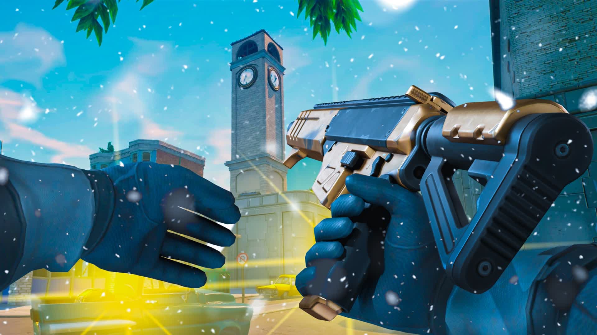Winter Tilted Gun Game First Person