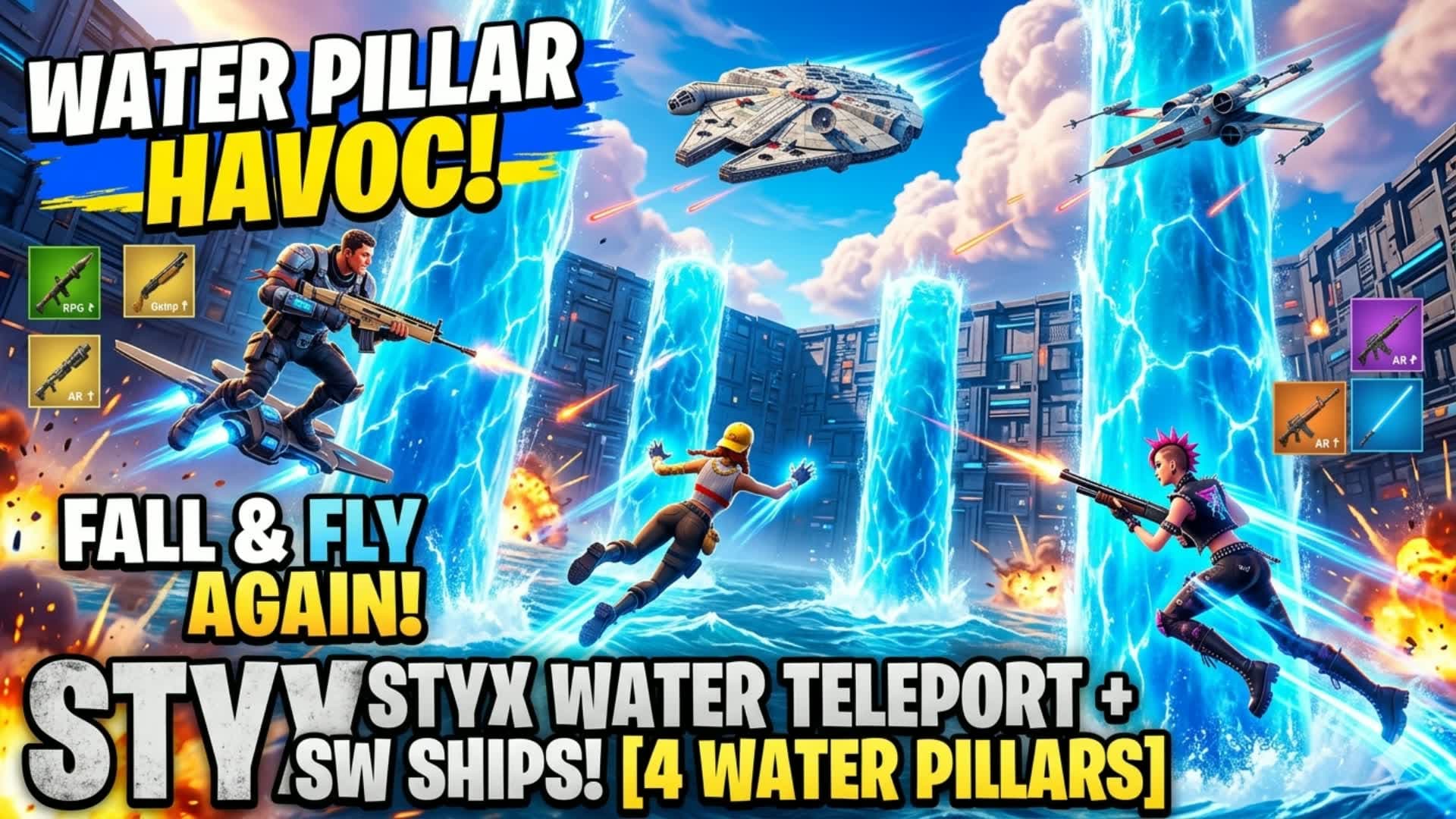 Water Pillar Arena River Styx