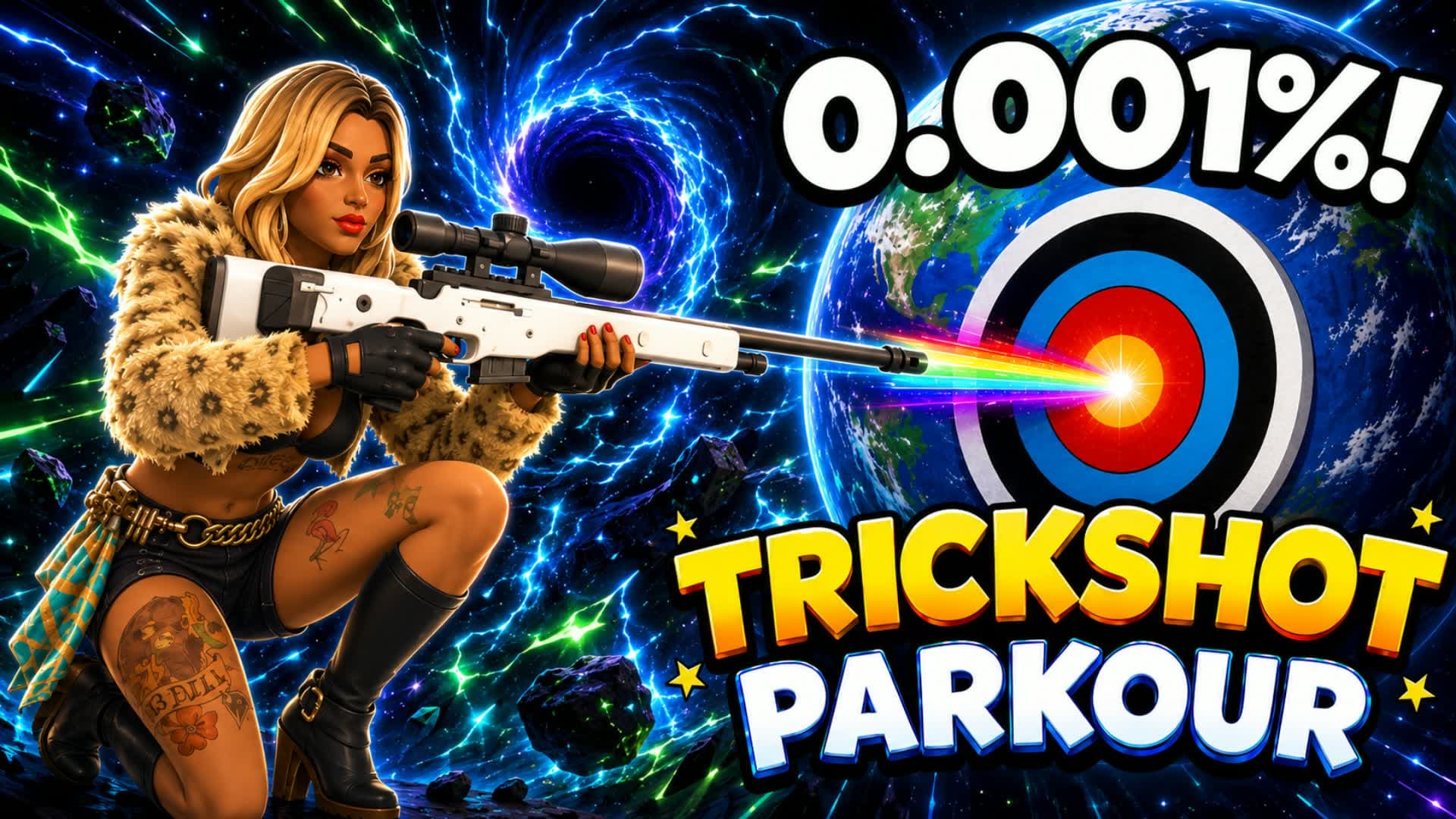 SUPER CRAZY TRICKSHOT PARKOUR🎯(65+ LVL)