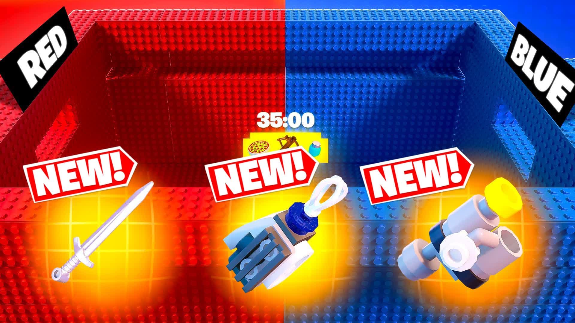 🔴CRAZY BRICK RED VS BLUE 🔵