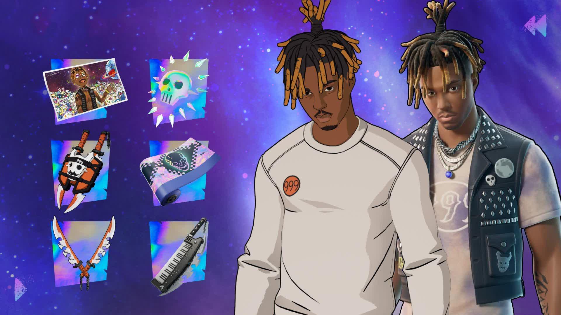 FREE FORTNITE X JUICE WRLD SKIN SET