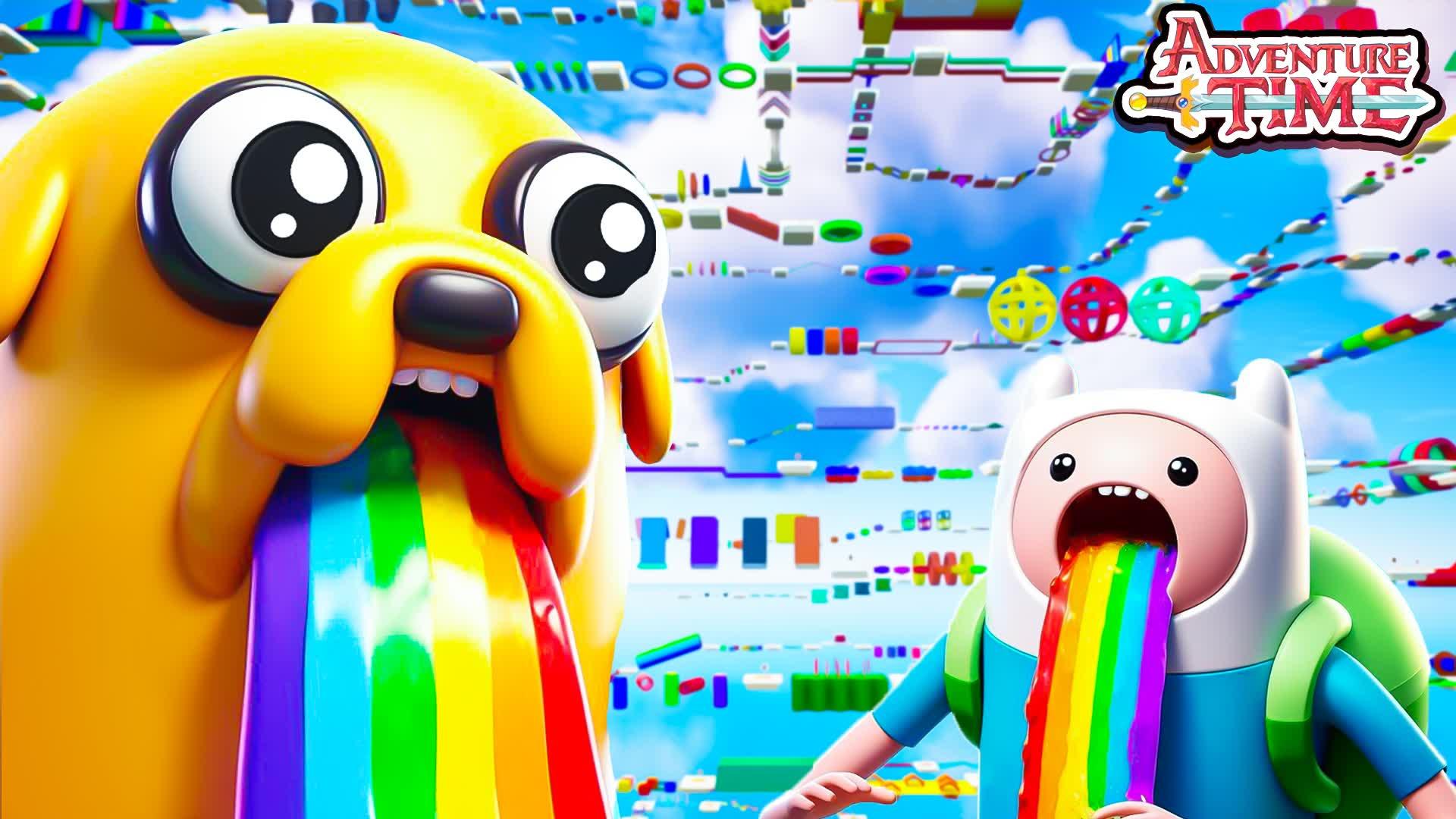 🌈ADVENTURE TIME 500 LEVEL OBBY PARKOUR