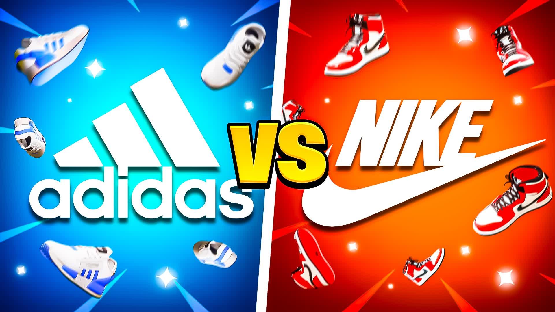 NIKE VS ADIDAS - RED VS BLUE