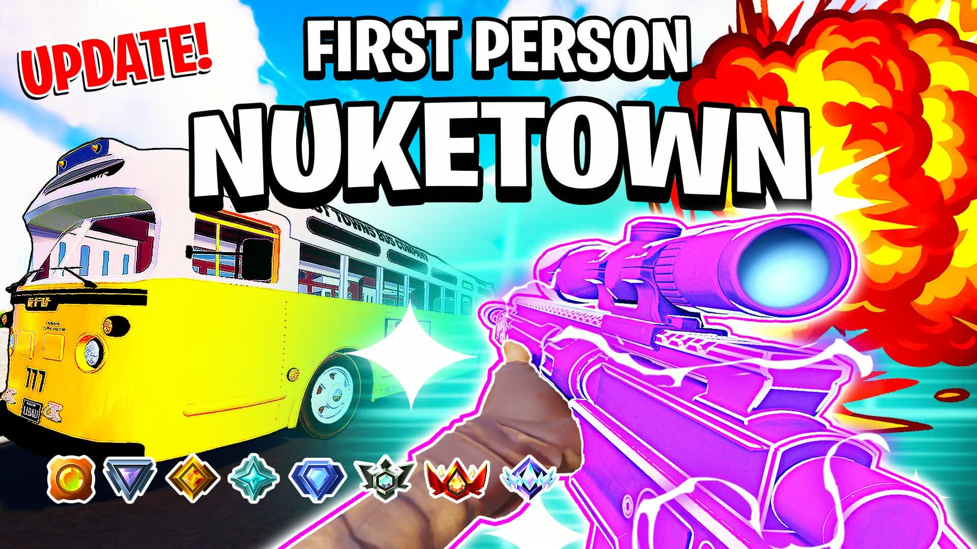 ⭐️ FIRST PERSON GUN GAME - NUKETOWN 🔫