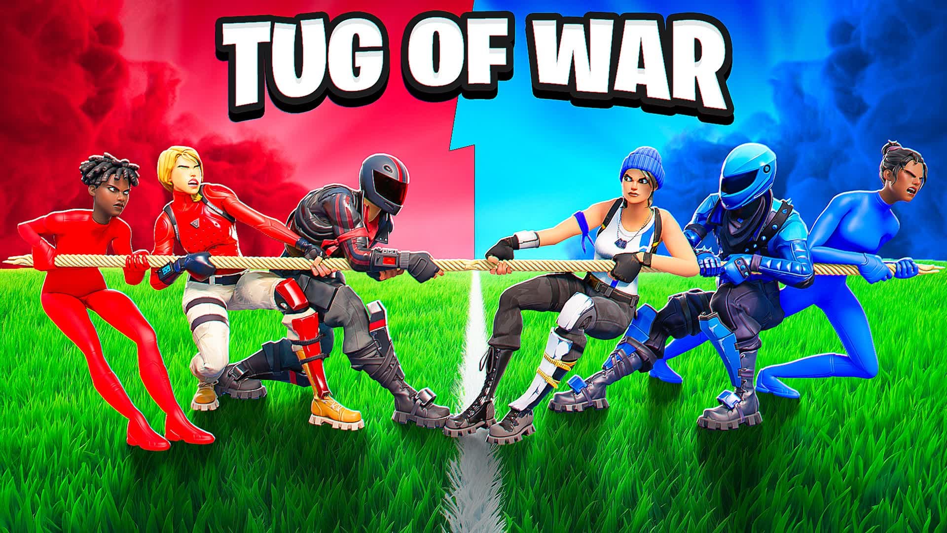 RED VS BLUE TUG OF WAR