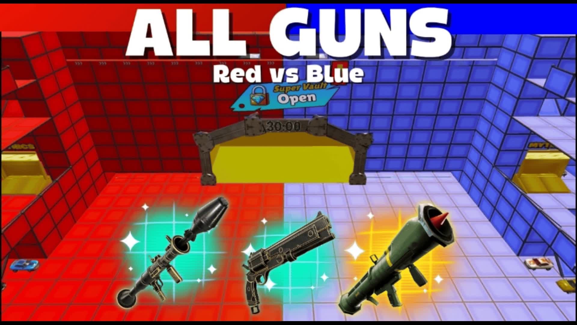 ALL GUNS RED VS BLUE 🔴🔵