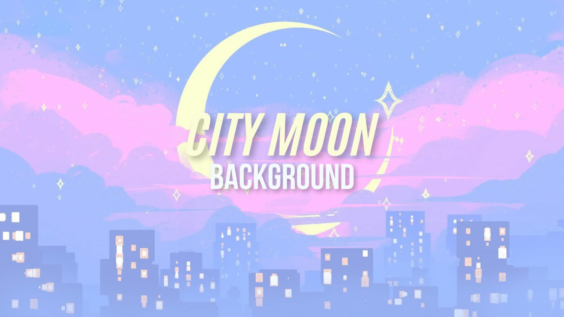 City Moon Background