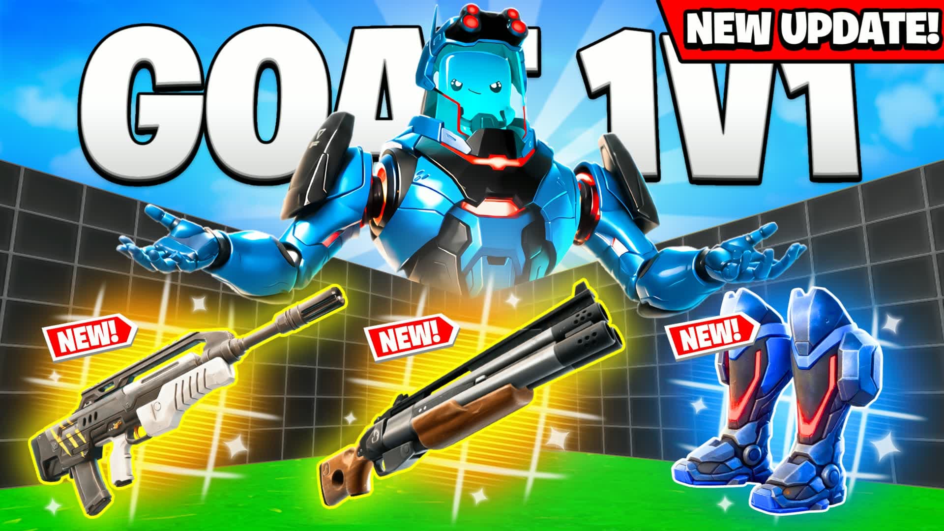 GOAT 1V1 ALL GUNS & CARS