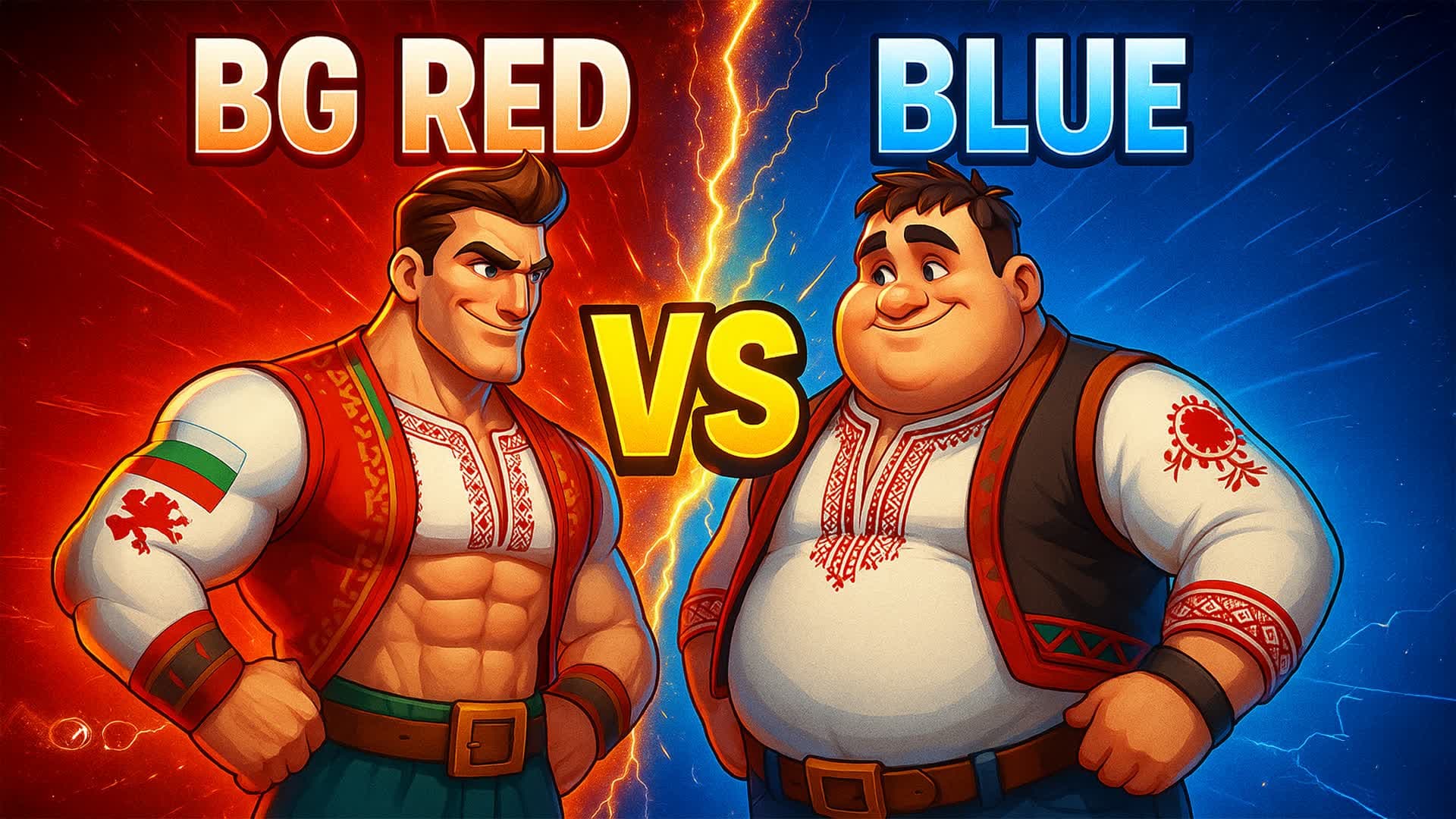 BG RED VS BLUE 🔴🔵