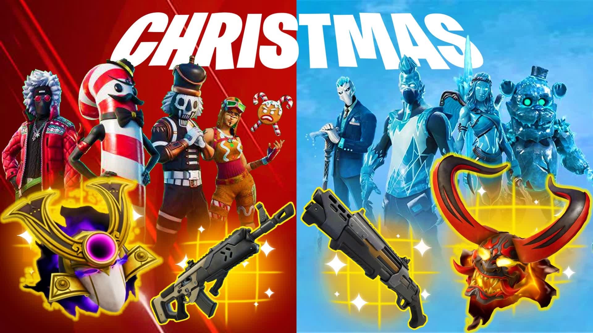 CHRISTMAS RED VS BLUE🔴🔵