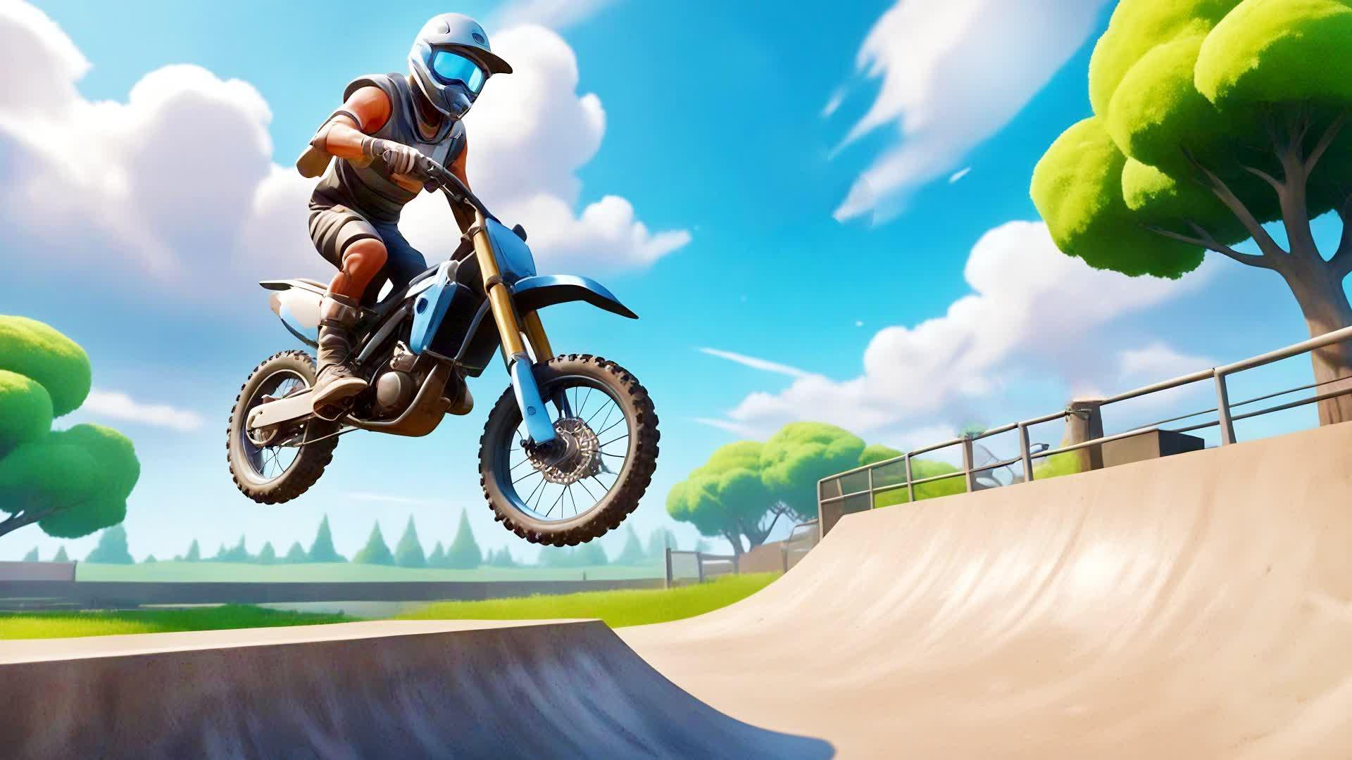 DIRT BIKE MOTO X 🏍️FREESTYLE SKATE PARK