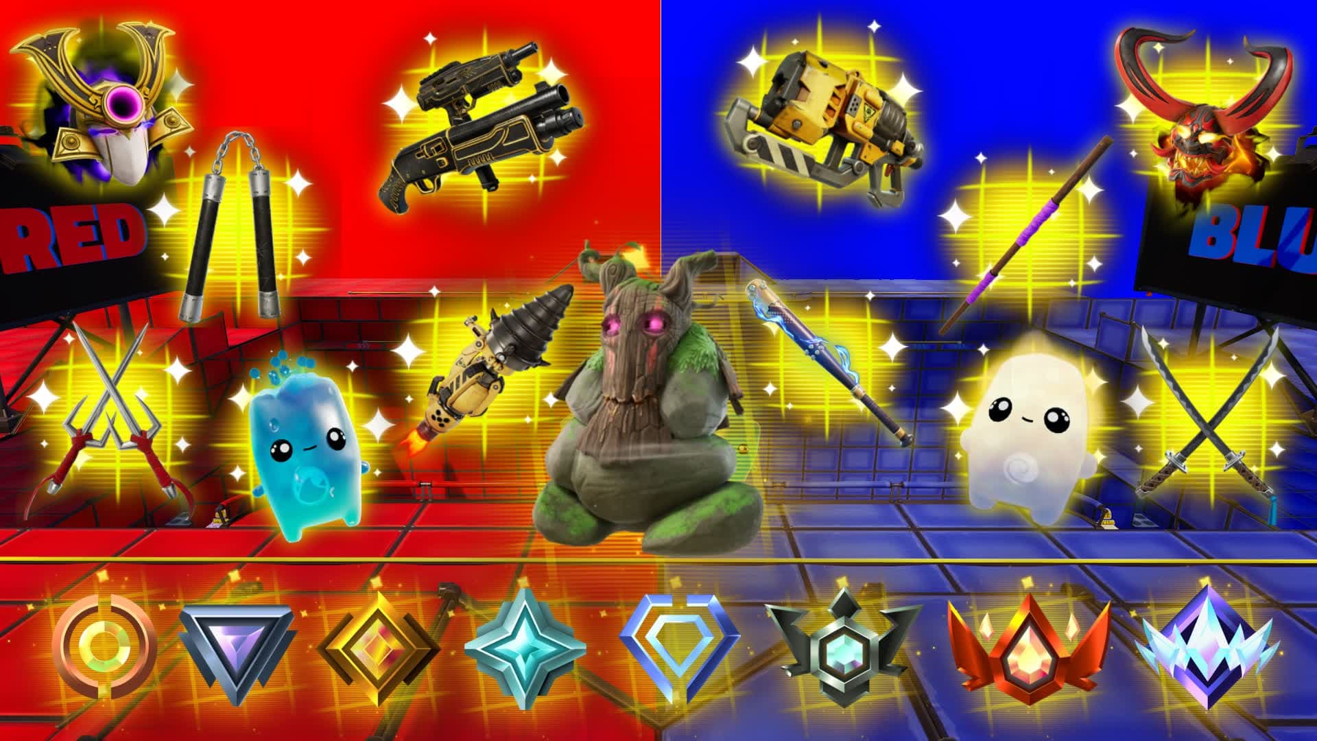 🏆TMNT EVERY GUN RANKED RED VS BLUE🔴🔵