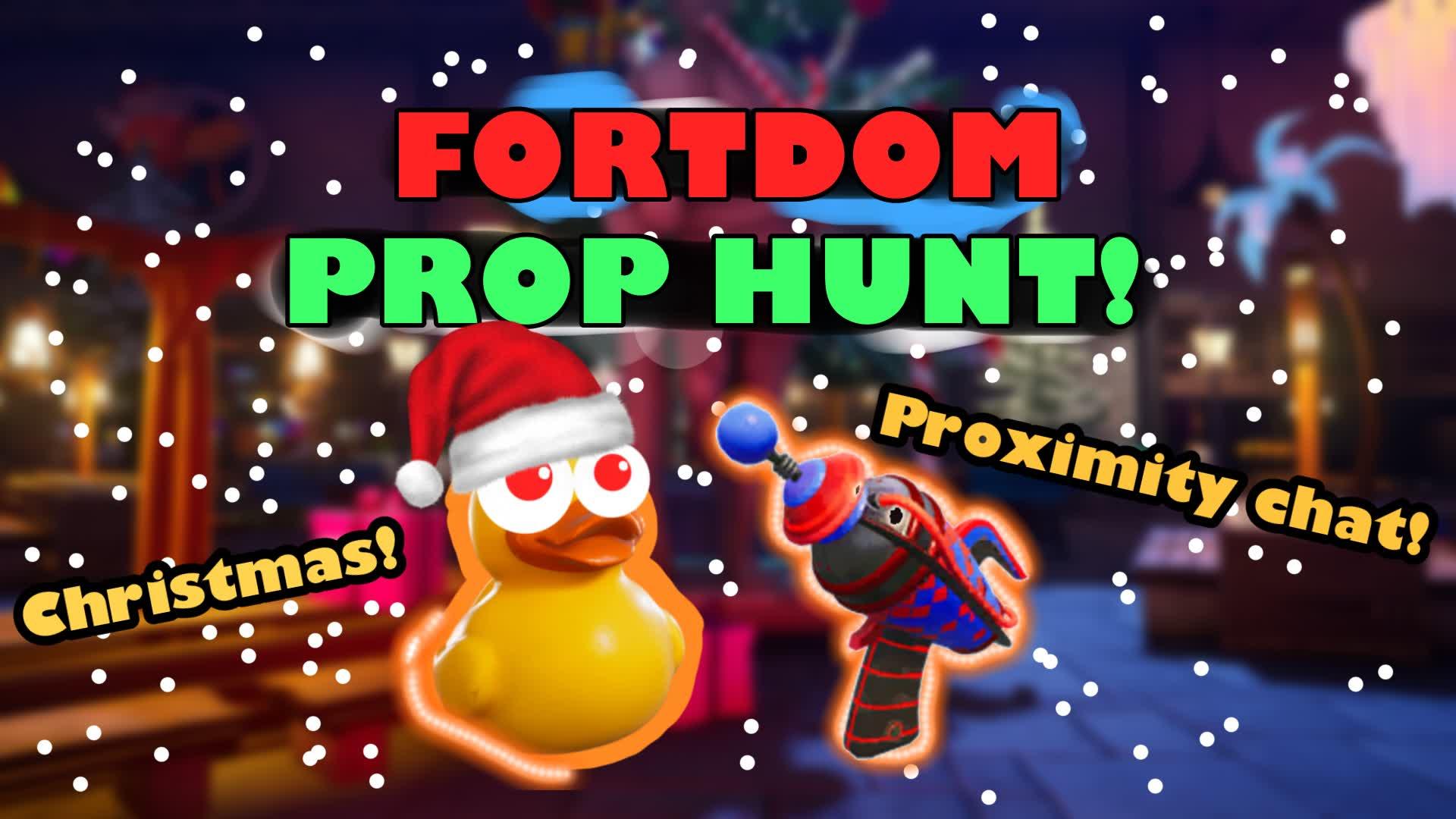 🎅🎄Fortdom Mall Prop Hunt! - BA BOOM!