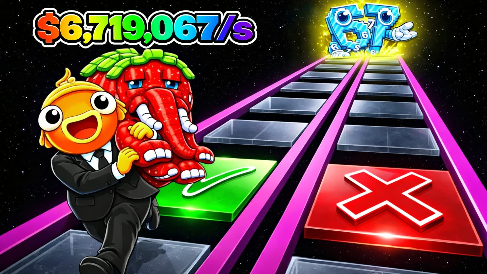 Glass Bridge For Brainrots Tycoon Simul