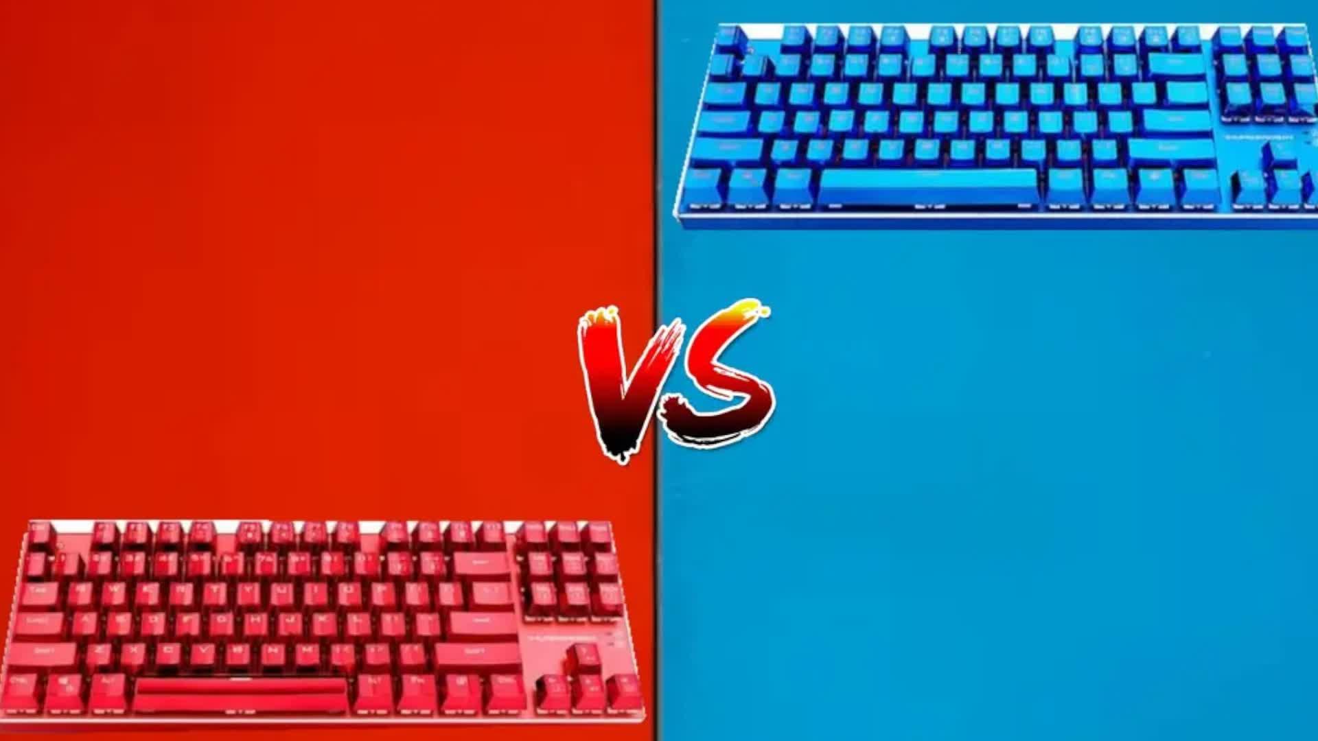 Keyboard (RED) vs Keyboard (BLUE) NEW