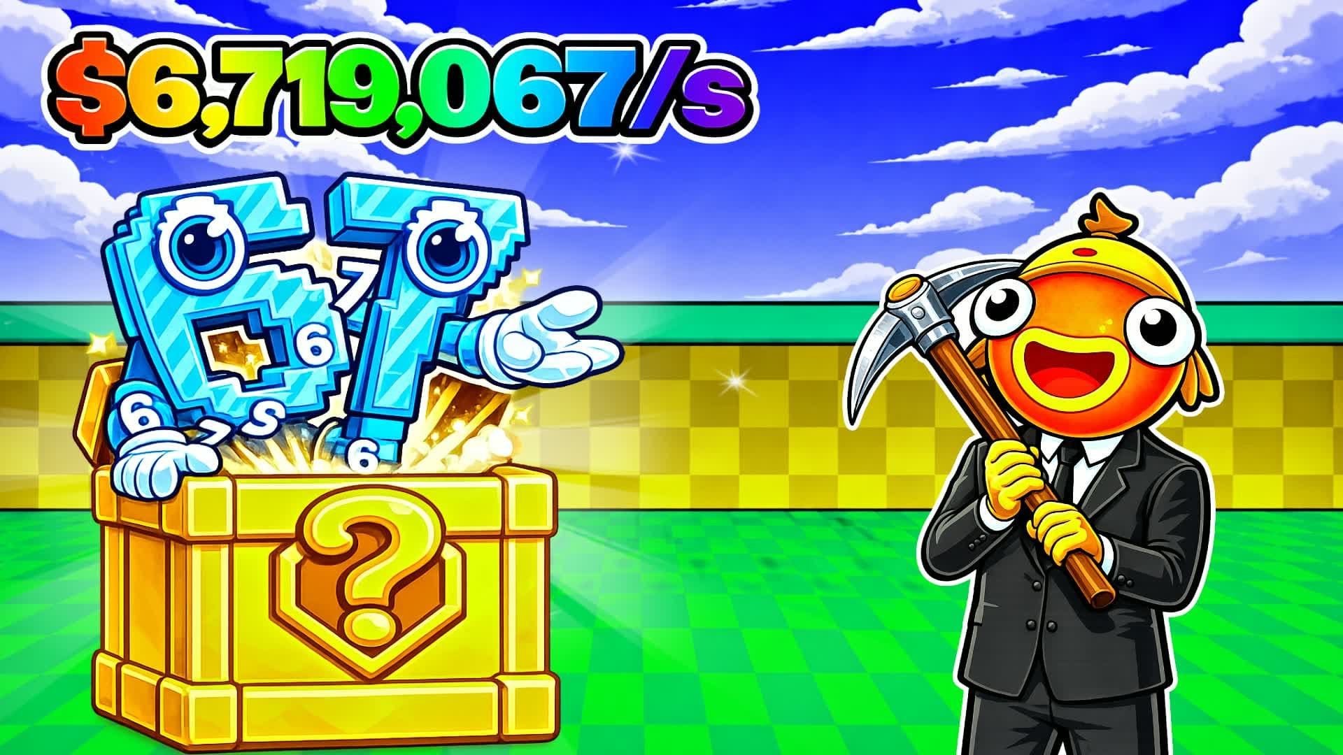 BREAK LUCKY BLOCKS FOR BRAINROTS TYCOON