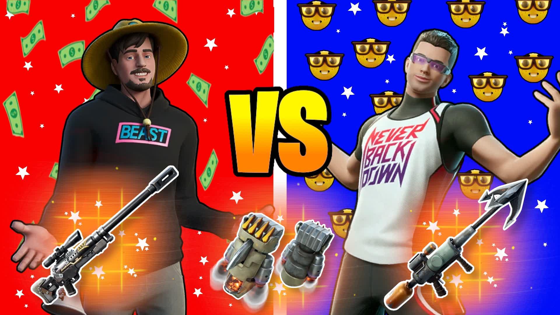 mrbeast vs nick eh 30 🔴🔵 one shot hero