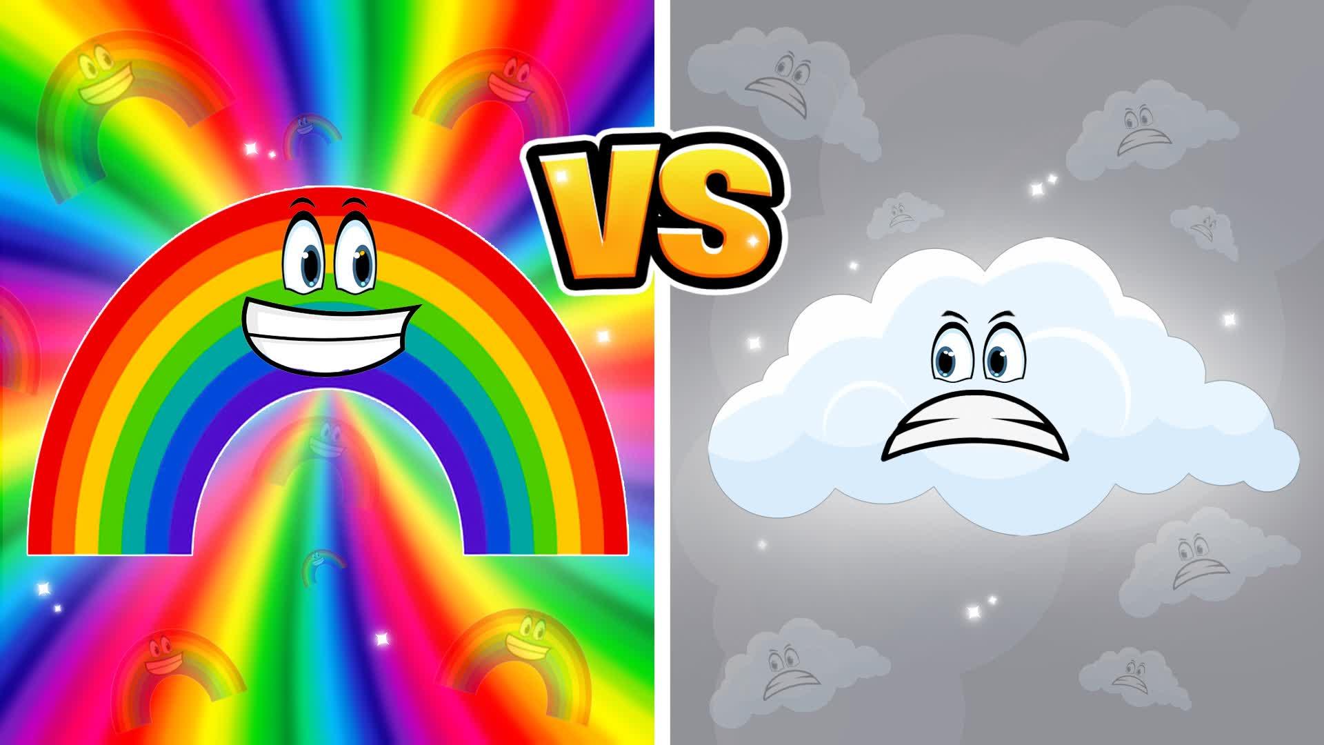 🌈 Rainbow vs Angry Cloud ☁️ CHRISTMAS🎅