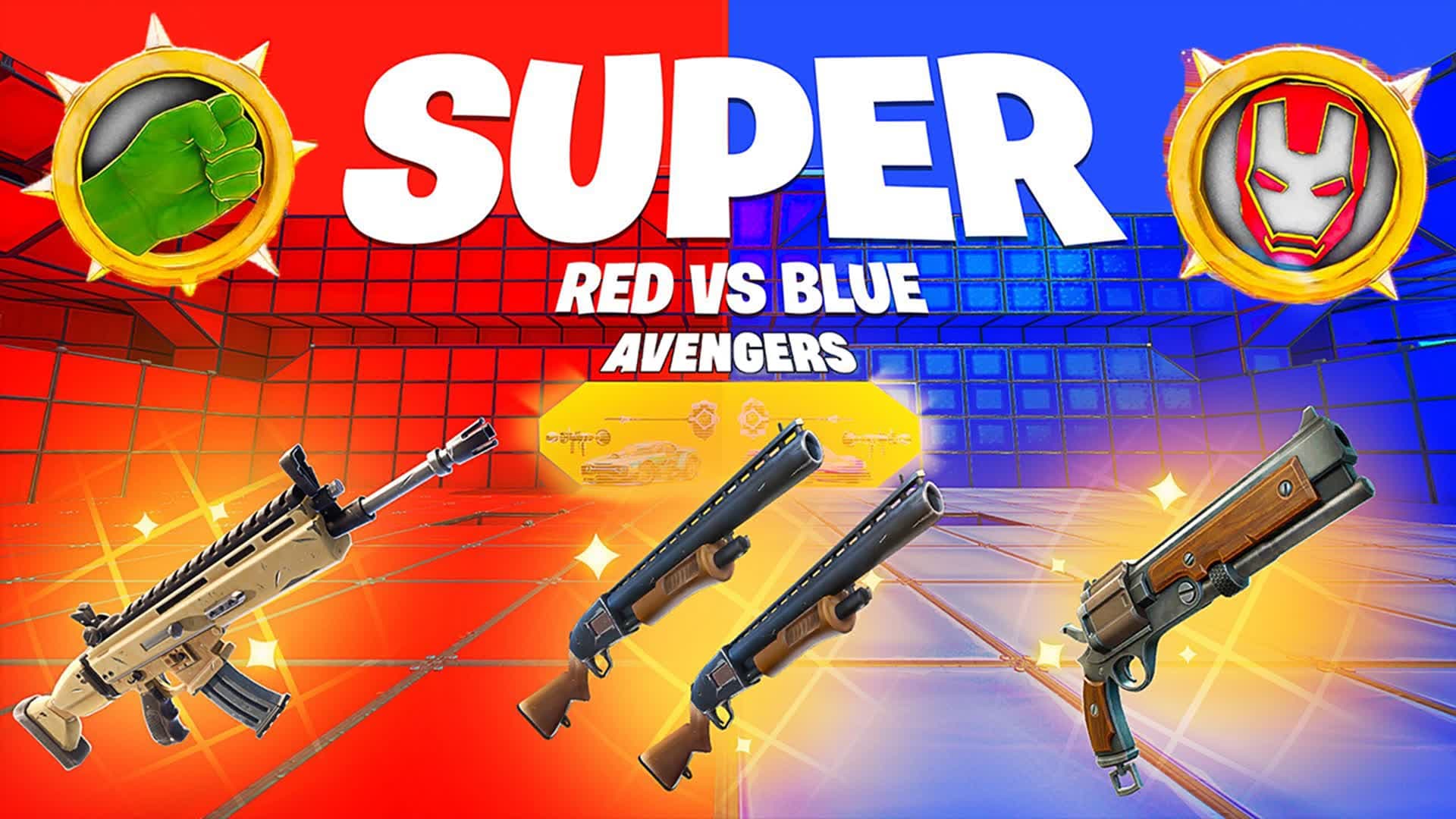 SUPER RED VS BLUE AVENGERS 🔴🔵