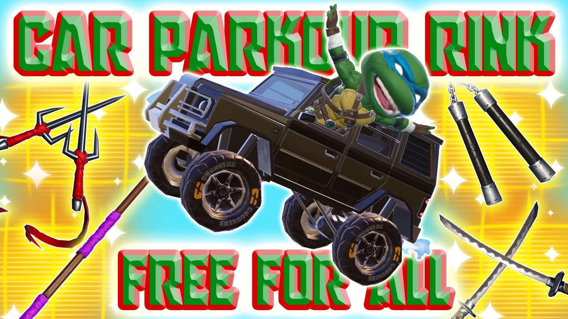 🚙TMNT Car Parkour Rink🏄‍♂️