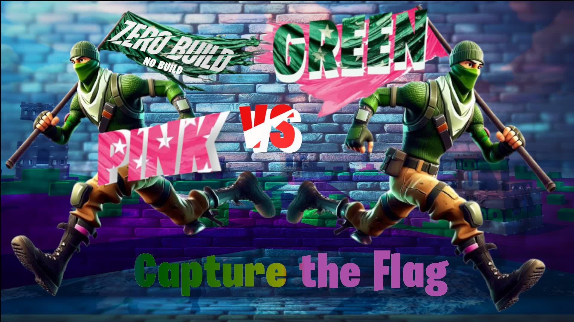 Capture the Flag-GREEN vs PINK NO BUILD