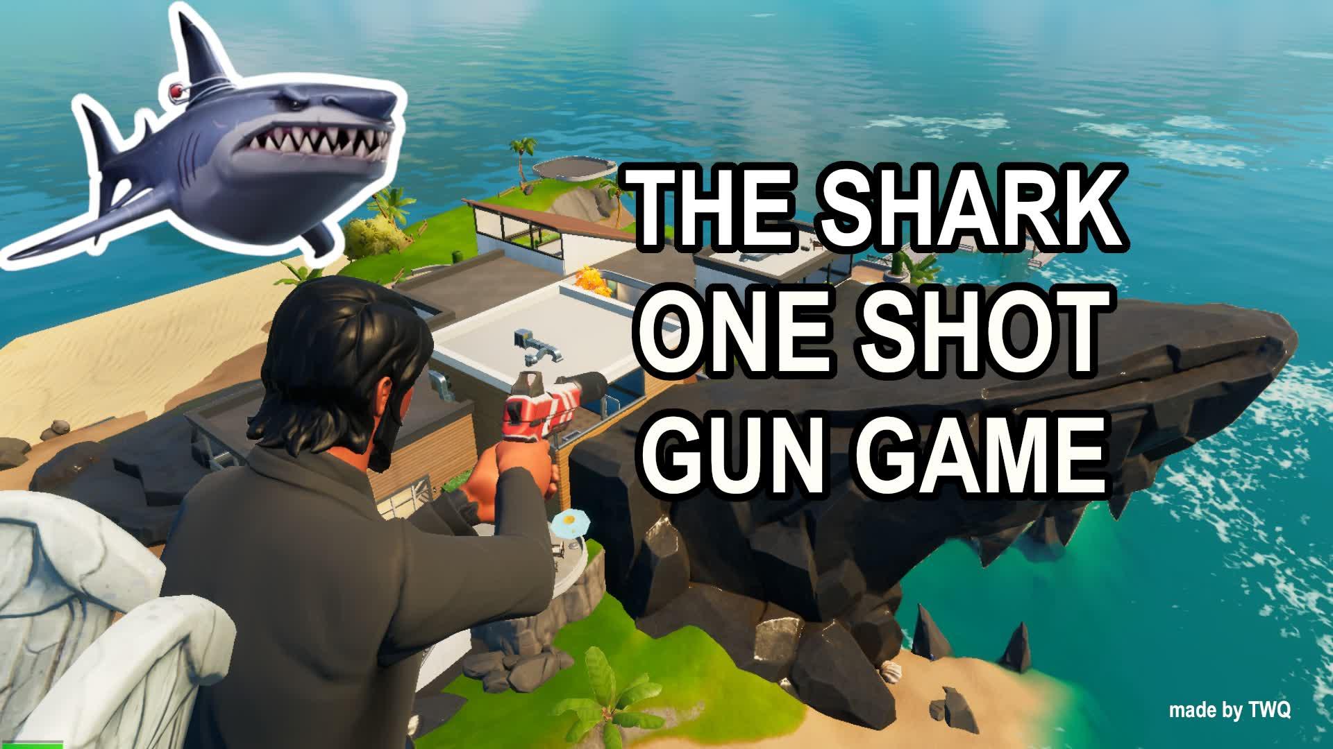 The Shark ONE SHOT Gun game!🦈🔫