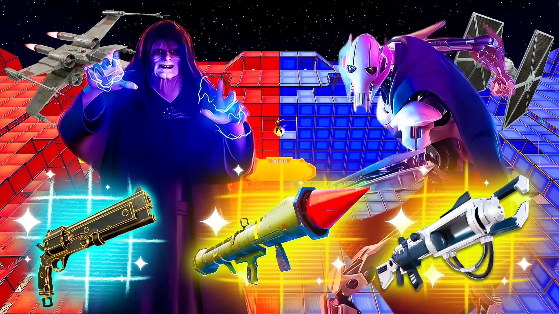 ⭐ SPACE WARS RED VS BLUE 🔴🔵